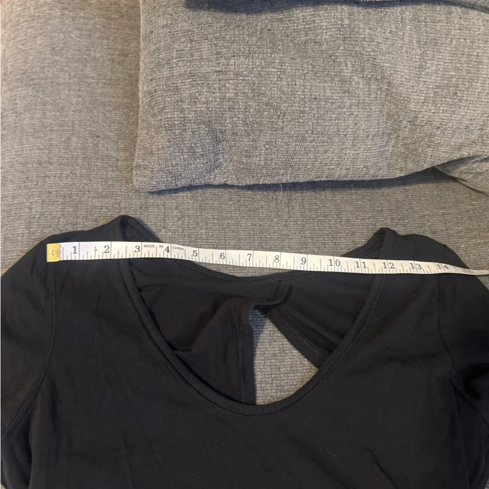 LULULEMON Black “Find Your Twist” Back Twist Short Sleeve Shirt - Picture 11 of 11